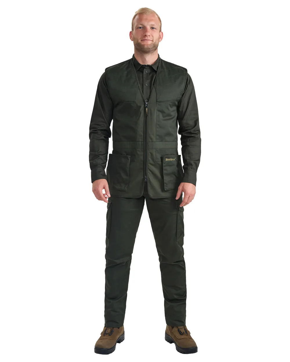 Deerhunter Atlas Shooting Waistcoat Men's Check Dress Shirts