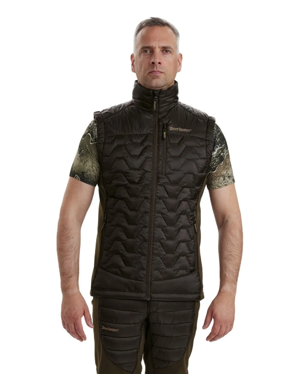 Deerhunter Excape Quilted Waistcoat Long Sleeve Cotton Shirts