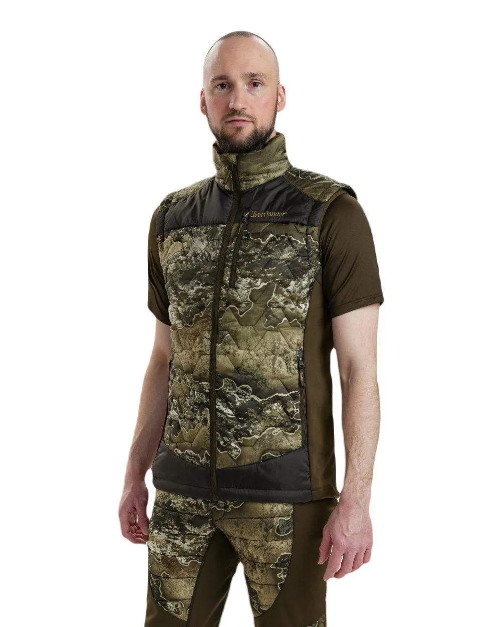 Deerhunter Excape Quilted Waistcoat Tartan Plaid Shirts Men