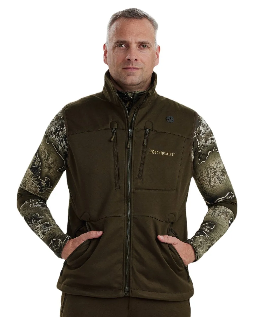 Deerhunter Excape Softshell Waistcoat Brushed Cotton Shirts Men