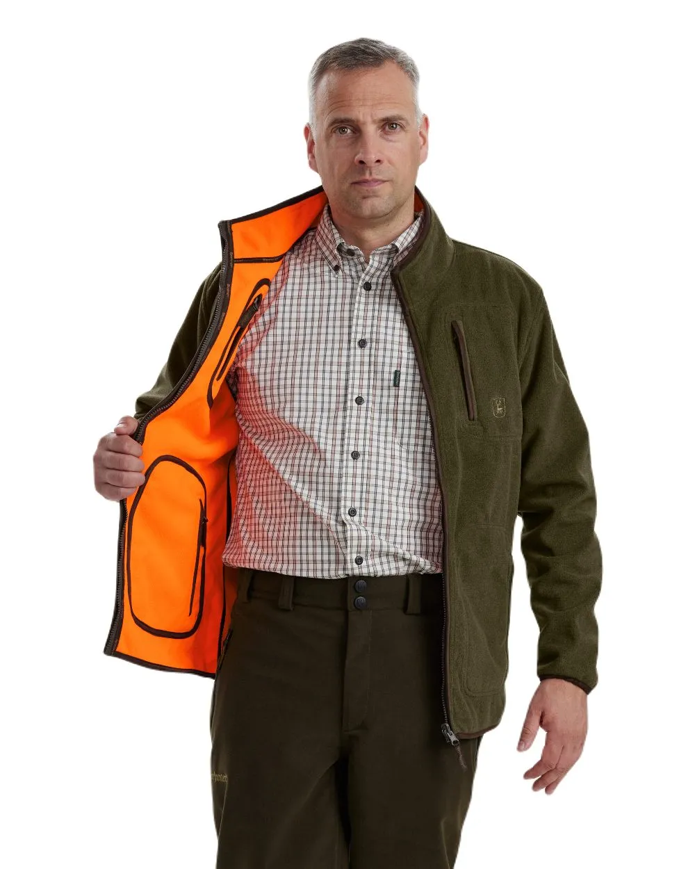 Deerhunter Gamekeeper Reversible Bonded Fleece Jacket Hunting Fleece Jackets
