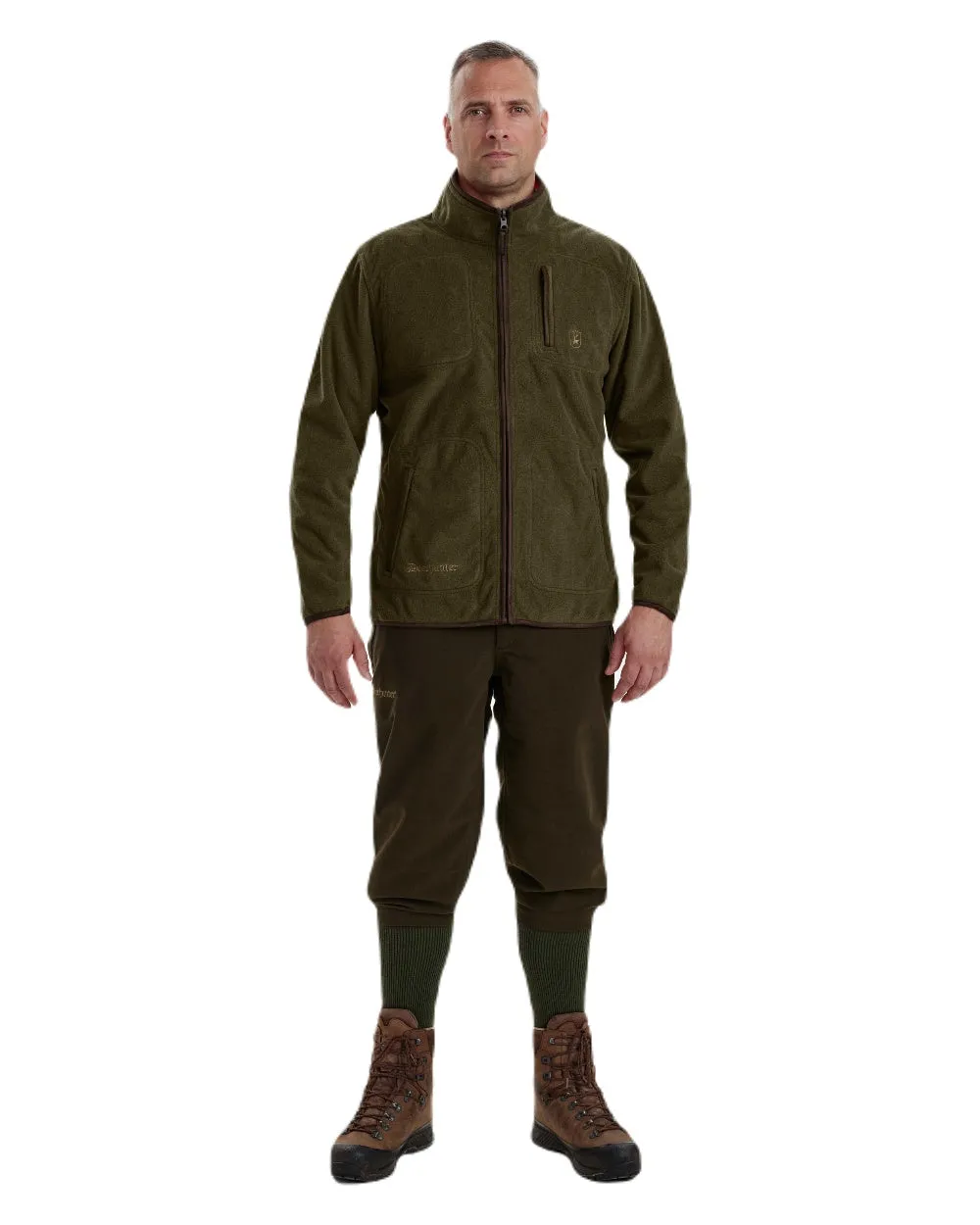 Deerhunter Gamekeeper Reversible Bonded Fleece Jacket Hunting Fleece Jackets