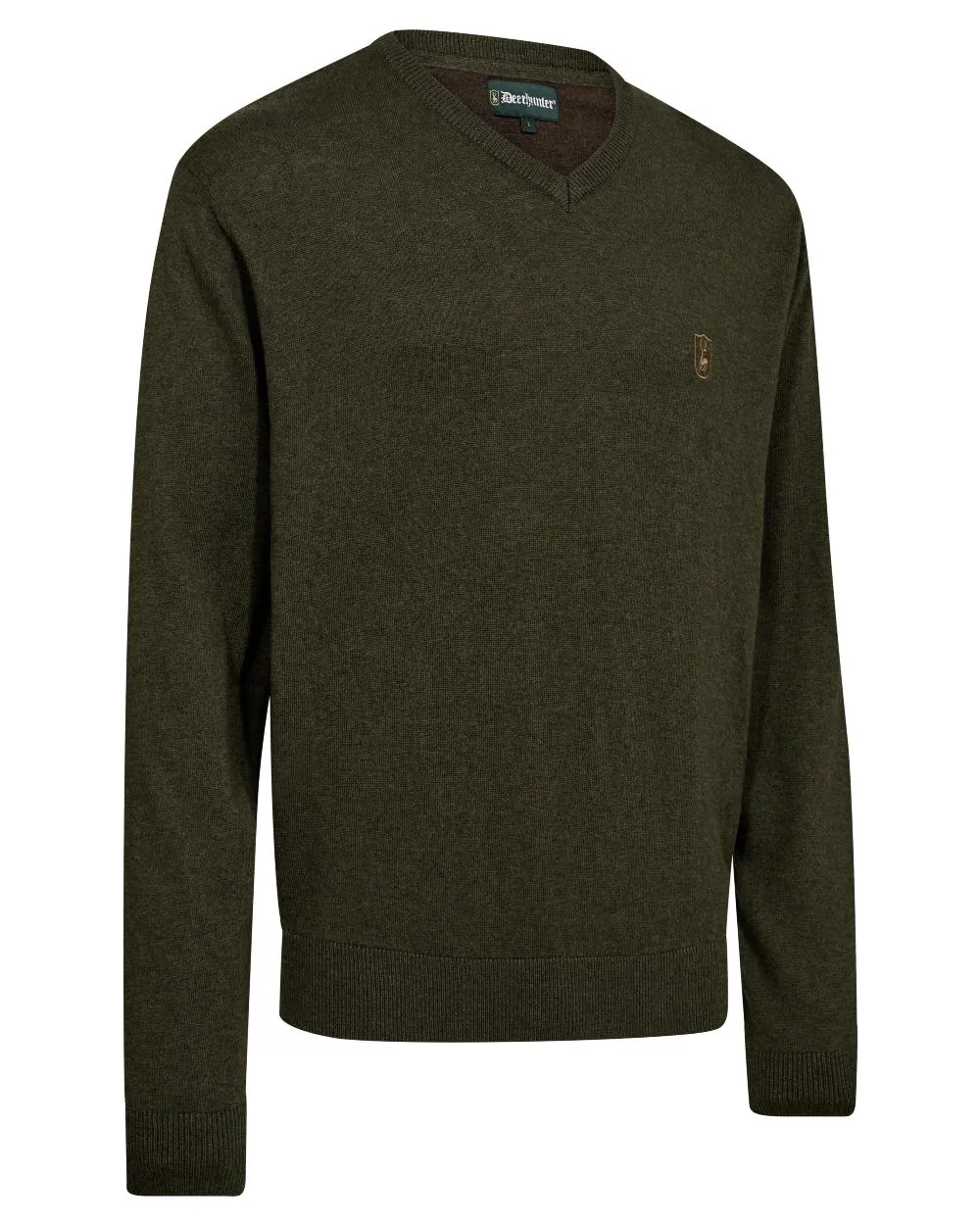 Deerhunter Harrington V-Neck Knit Pullover V-Neck Wool Sweaters