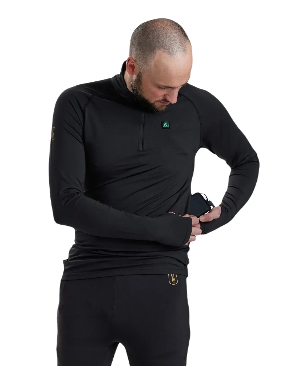 Deerhunter Heat Undershirt with Zip Neck Heated Winter Coats