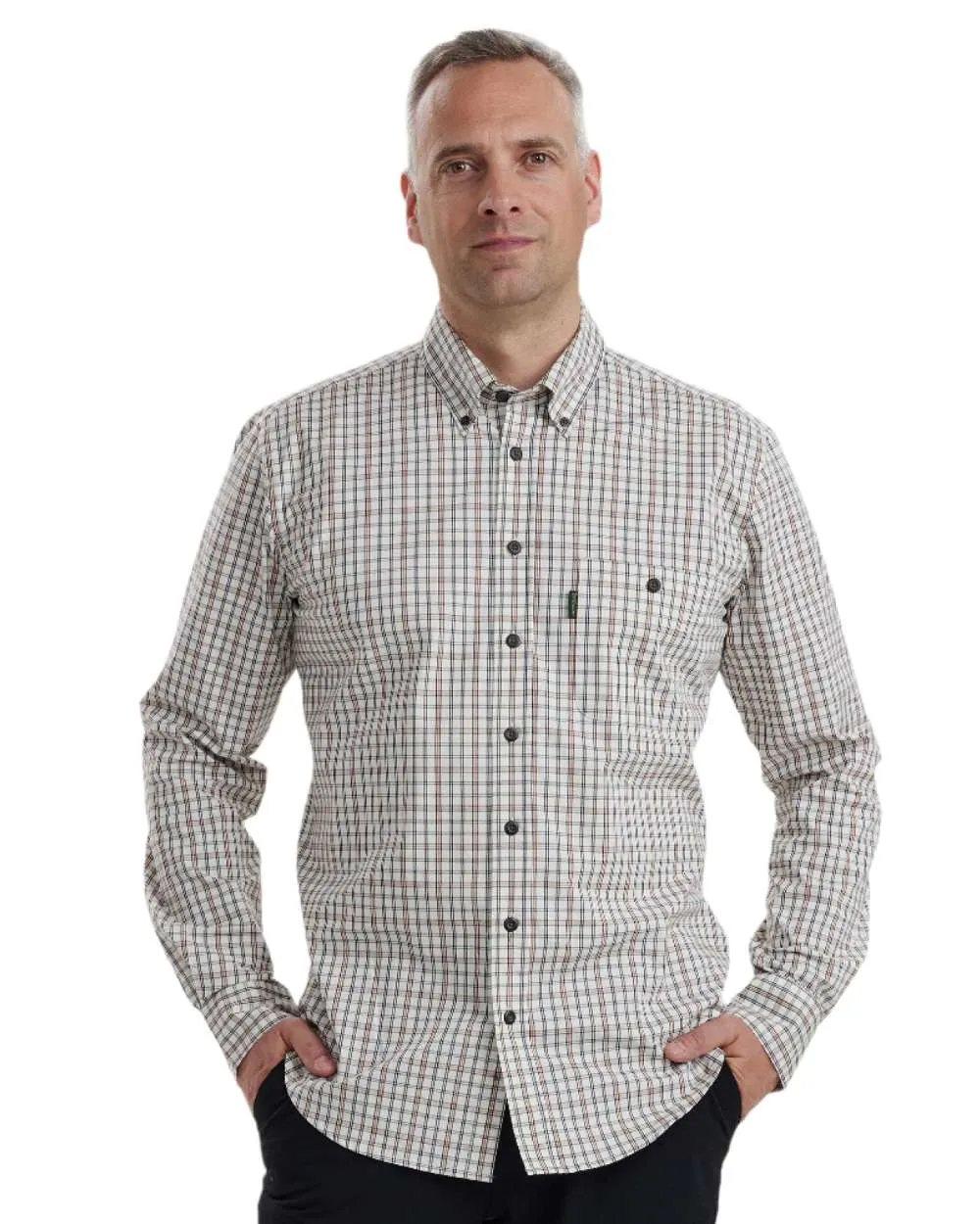 Deerhunter Henry Shirt Tattersall Dress Shirts Men