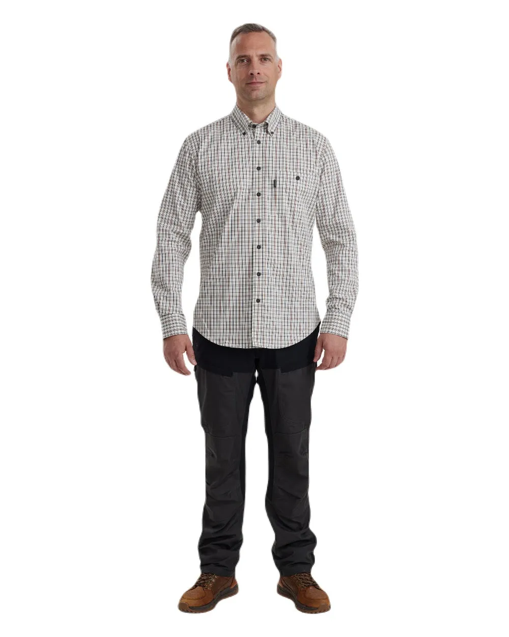 Deerhunter Henry Shirt Tattersall Dress Shirts Men
