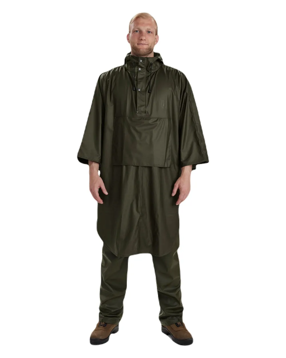 Deerhunter Hurricane Rain Poncho Men's Hunting Shell Jacket