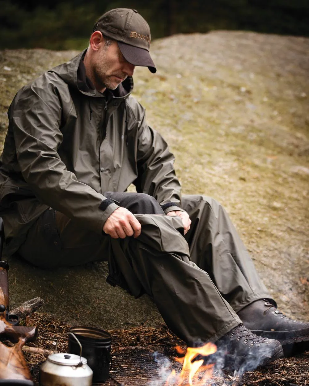 Deerhunter Hurricane Rain Trousers Waterproof Overtrousers Men
