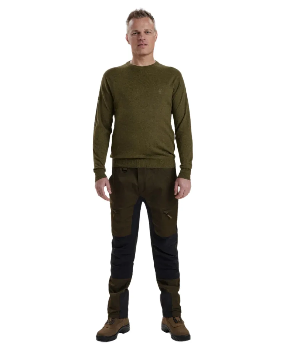 Deerhunter Kingston Knit O-Neck Jumper Men's Knit Sweaters