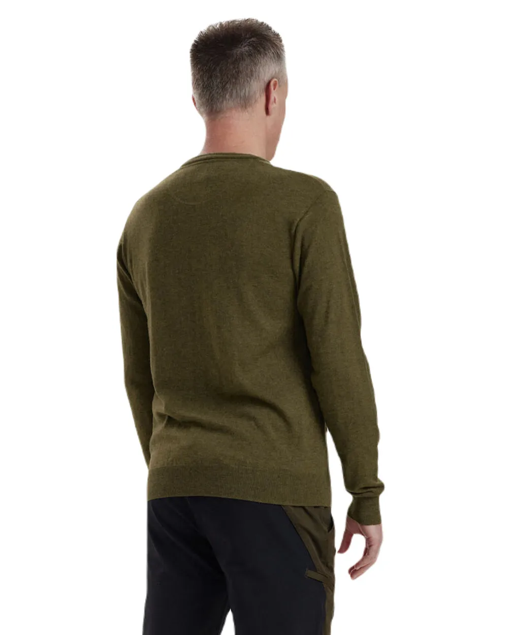 Deerhunter Kingston Knit O-Neck Jumper Men's Knit Sweaters