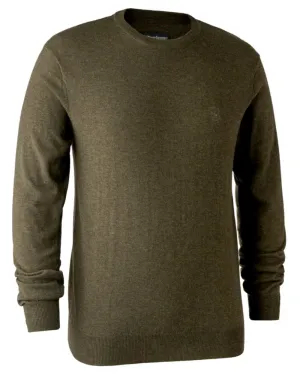 Deerhunter Kingston Knit O-Neck Jumper Men's Wool Knit Cardigans