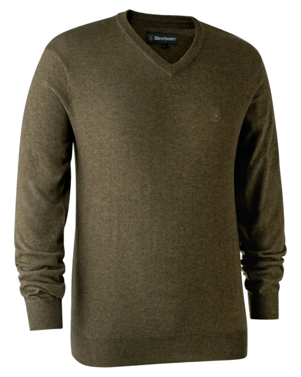 Deerhunter Kingston Knit V-Neck Jumper Clearance Men's Wool Knit Cardigans