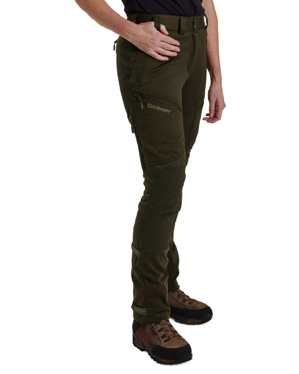 Deerhunter Lady Excape Softshell Trousers Camouflage Cargo Pants