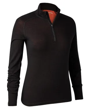 Deerhunter Lady Quinn Merino Half Zip Undershirt Deerhunter Tactical Shirt