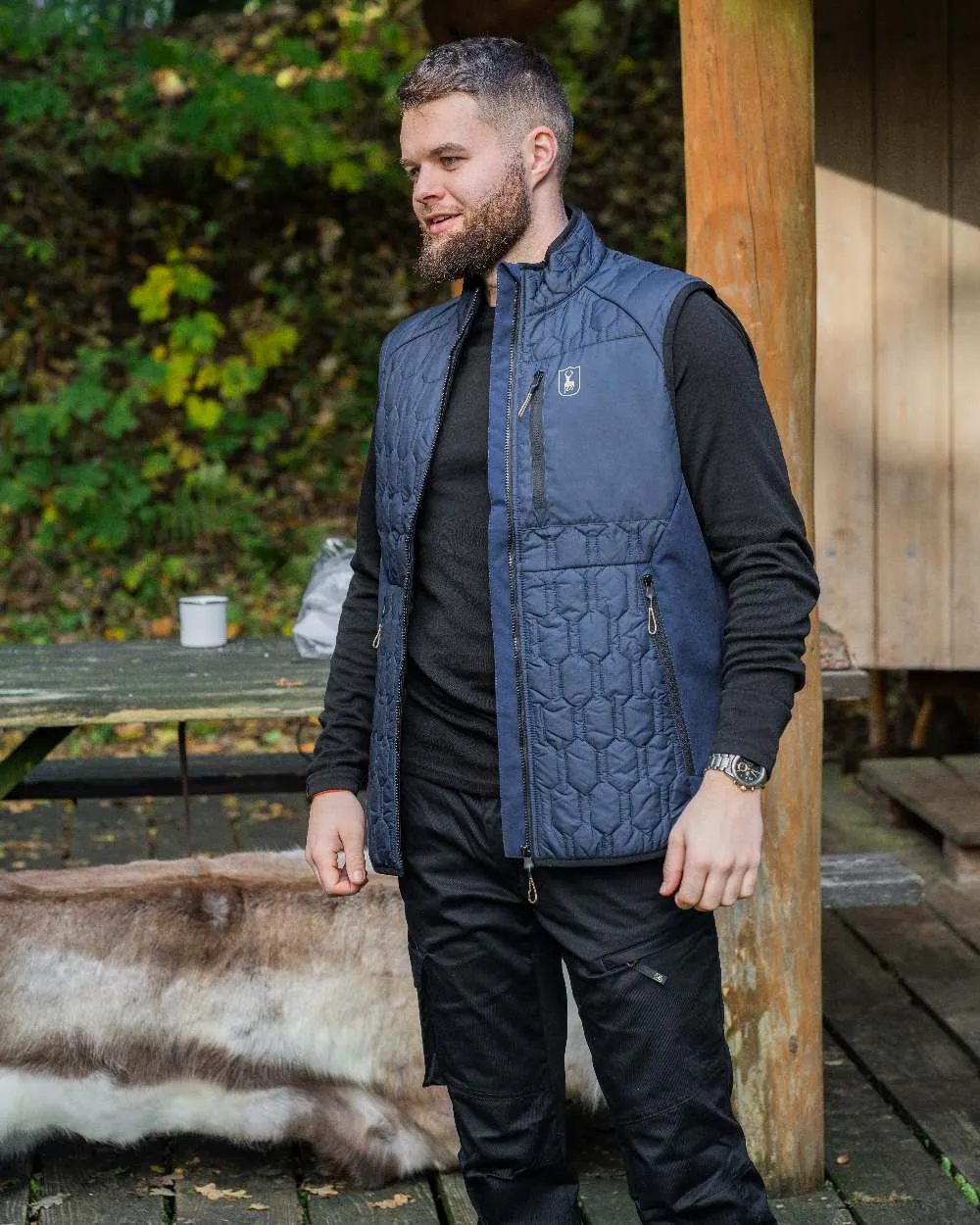 Deerhunter Mossdale Quilted Waistcoat Clearance Tartan Plaid Shirts Men