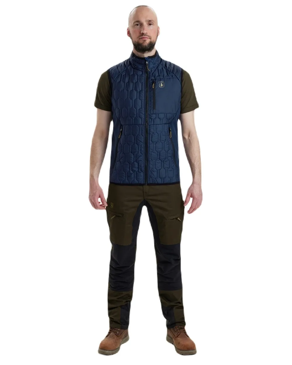Deerhunter Mossdale Quilted Waistcoat Clearance Tartan Plaid Shirts Men