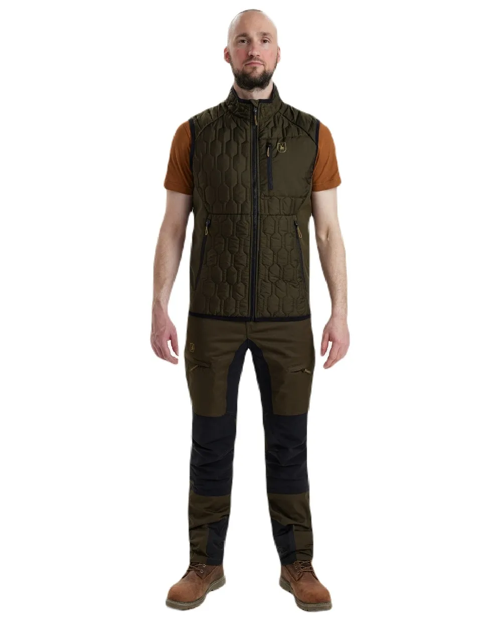 Deerhunter Mossdale Quilted Waistcoat Long Sleeve Cotton Shirts