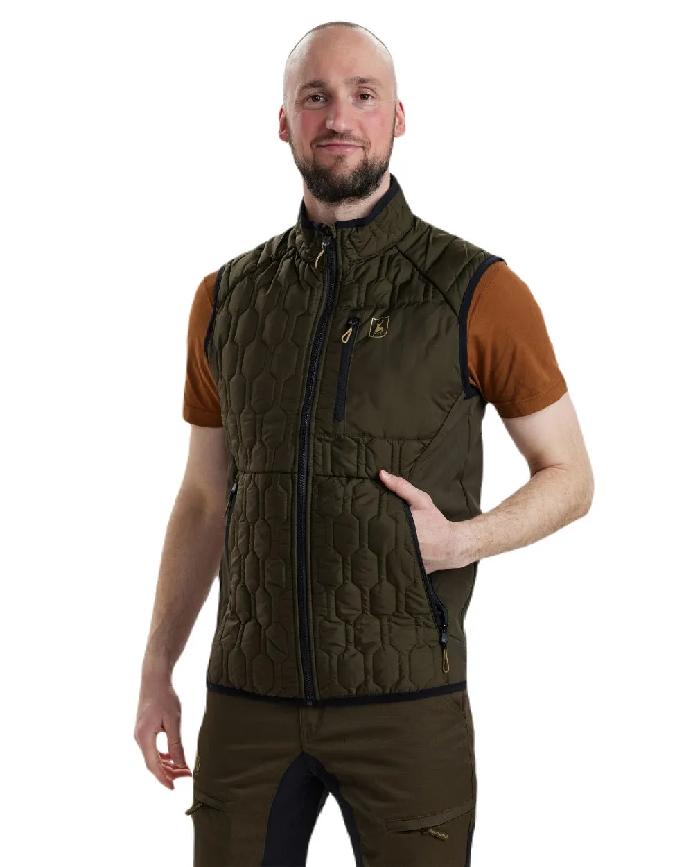 Deerhunter Mossdale Quilted Waistcoat Long Sleeve Cotton Shirts