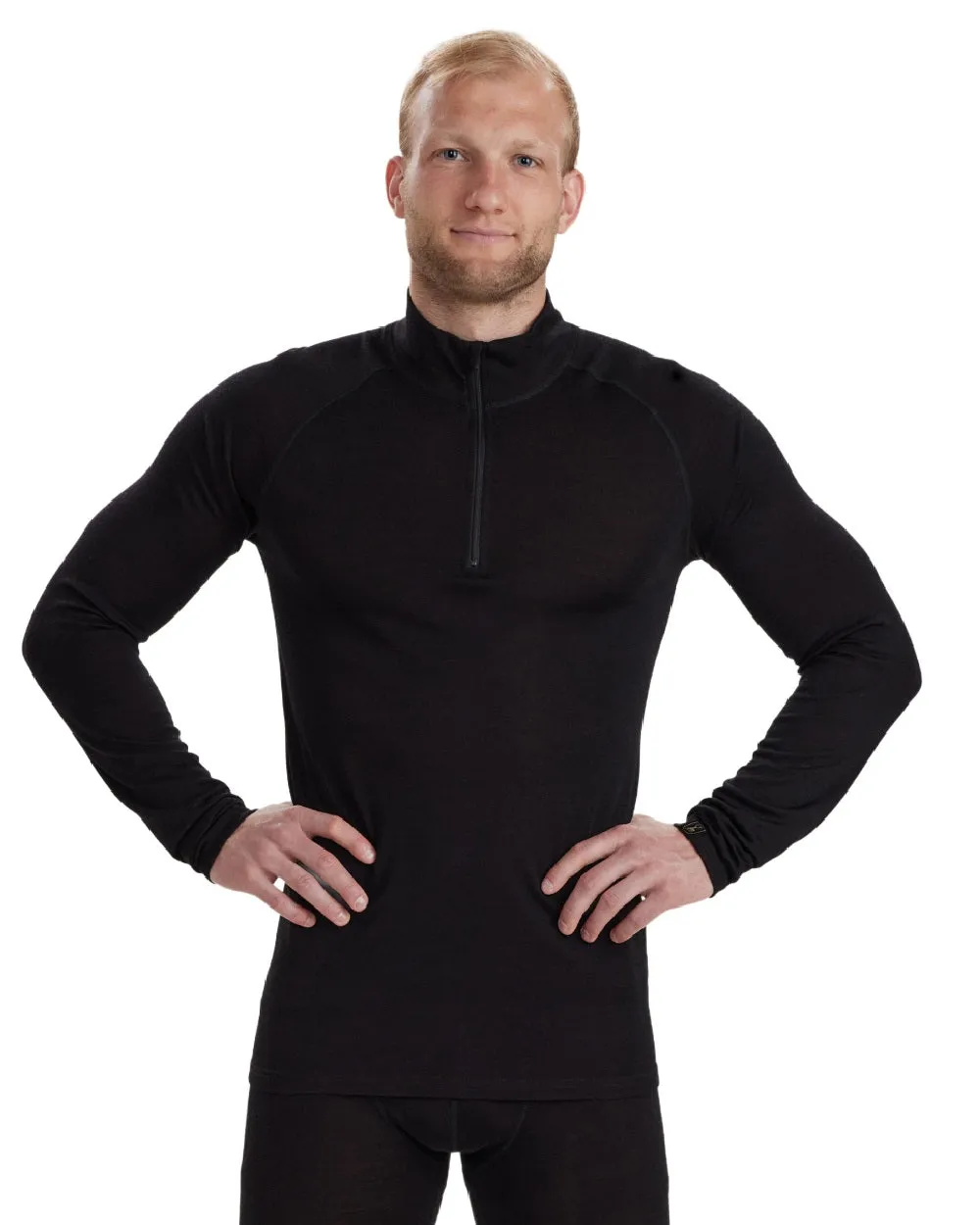 Deerhunter Quinn Merino Half Zip Undershirt Deerhunter Polo Shirts