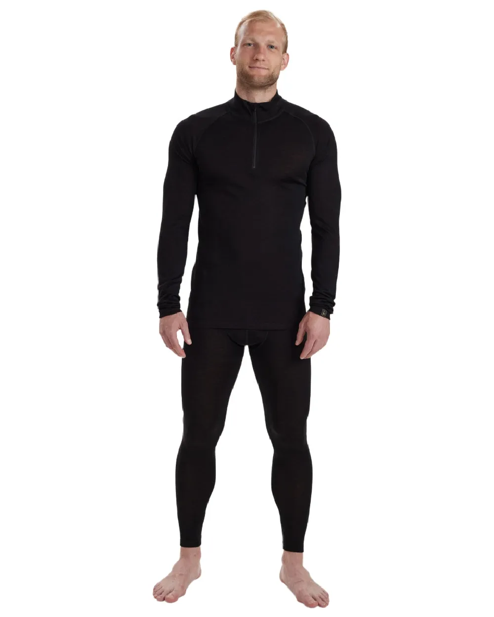 Deerhunter Quinn Merino Half Zip Undershirt Deerhunter Polo Shirts