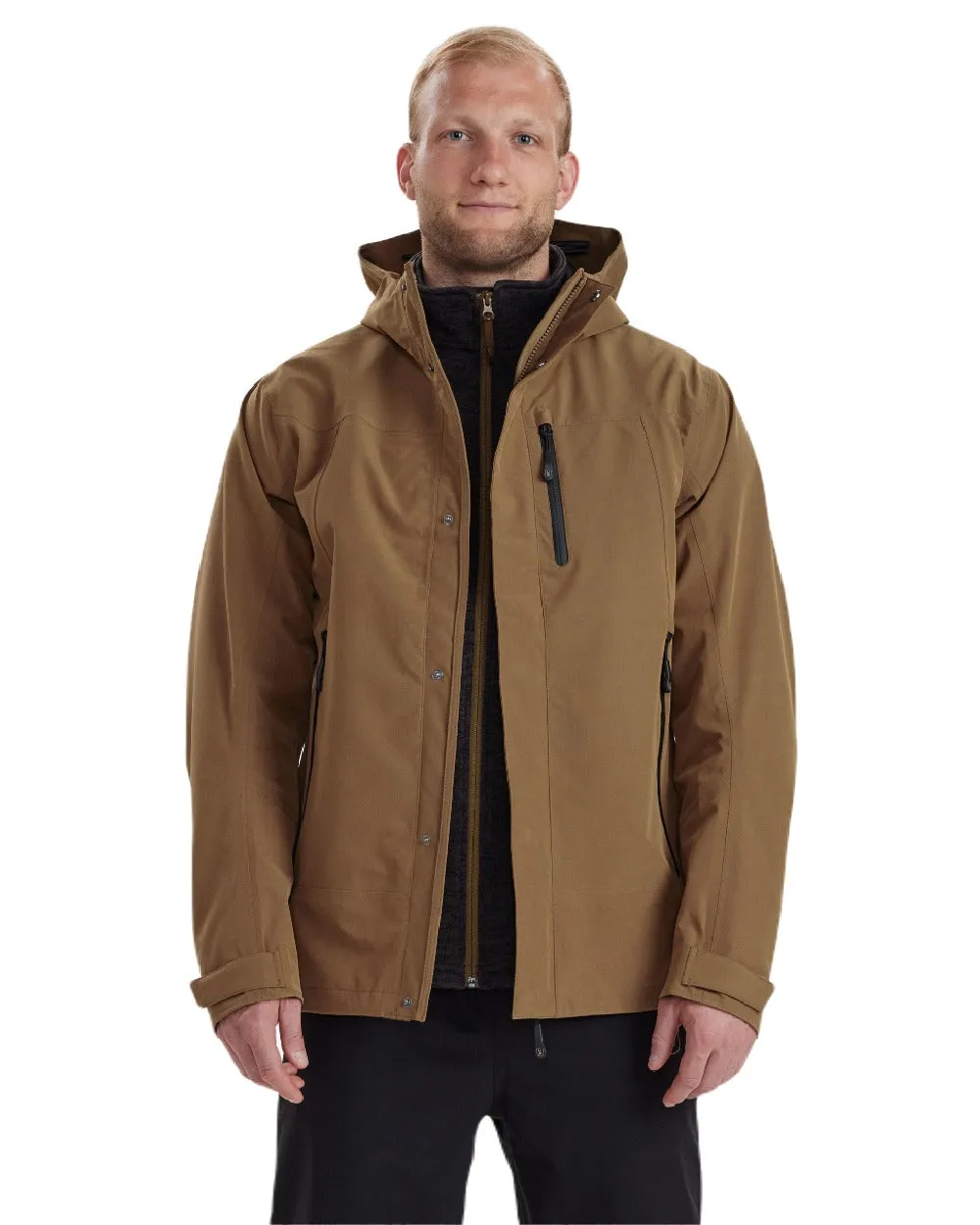 Deerhunter Sarek Shell Jacket With Hood Hiking Waterproof Jackets