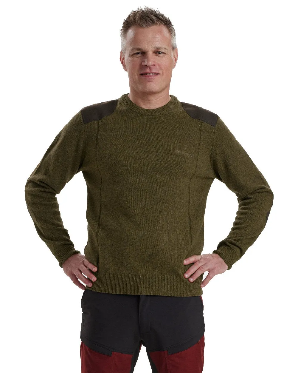 Deerhunter Sheffield O-Neck Sweater Crew Neck Wool Sweater