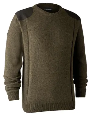 Deerhunter Sheffield O-Neck Sweater Lambswool Crew Sweaters