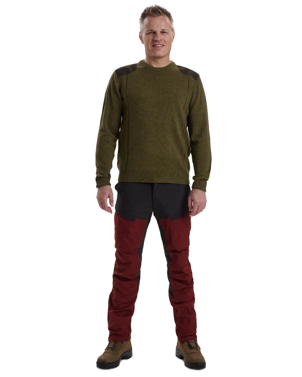 Deerhunter Sheffield O-Neck Sweater Crew Neck Wool Sweater
