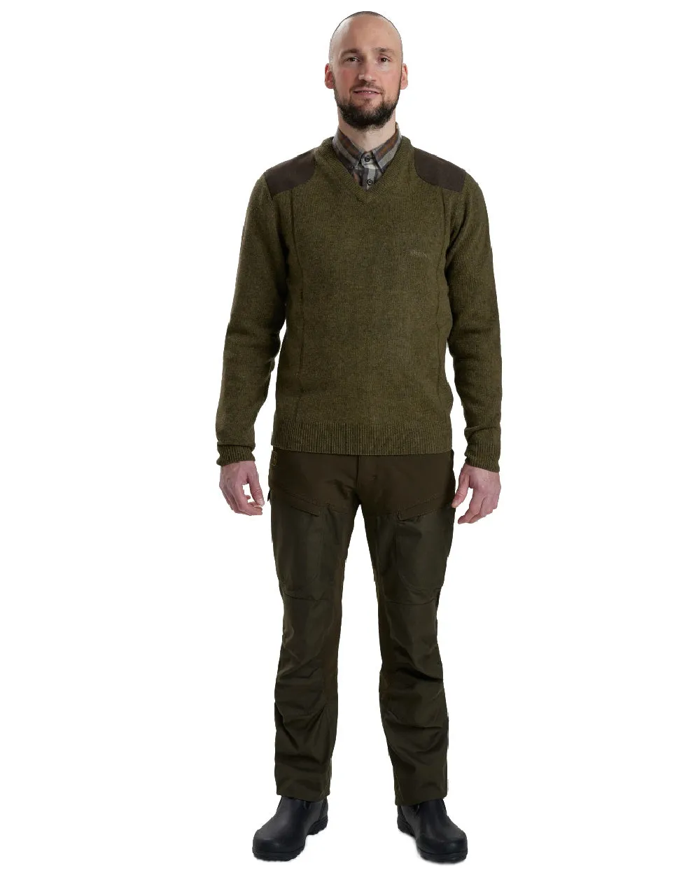 Deerhunter Sheffield V-Neck Sweater V-Neck Wool Sweaters