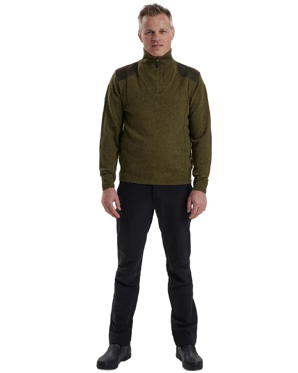 Deerhunter Sheffield Zip Neck Sweater Men's Knit Sweaters