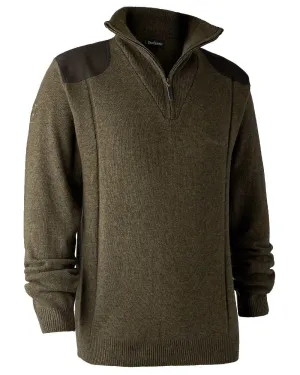 Deerhunter Sheffield Zip Neck Sweater Zip Neck Wool Pullovers
