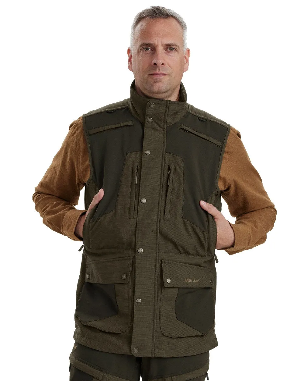 Deerhunter Strike Extreme Waistcoat Men's Check Dress Shirts