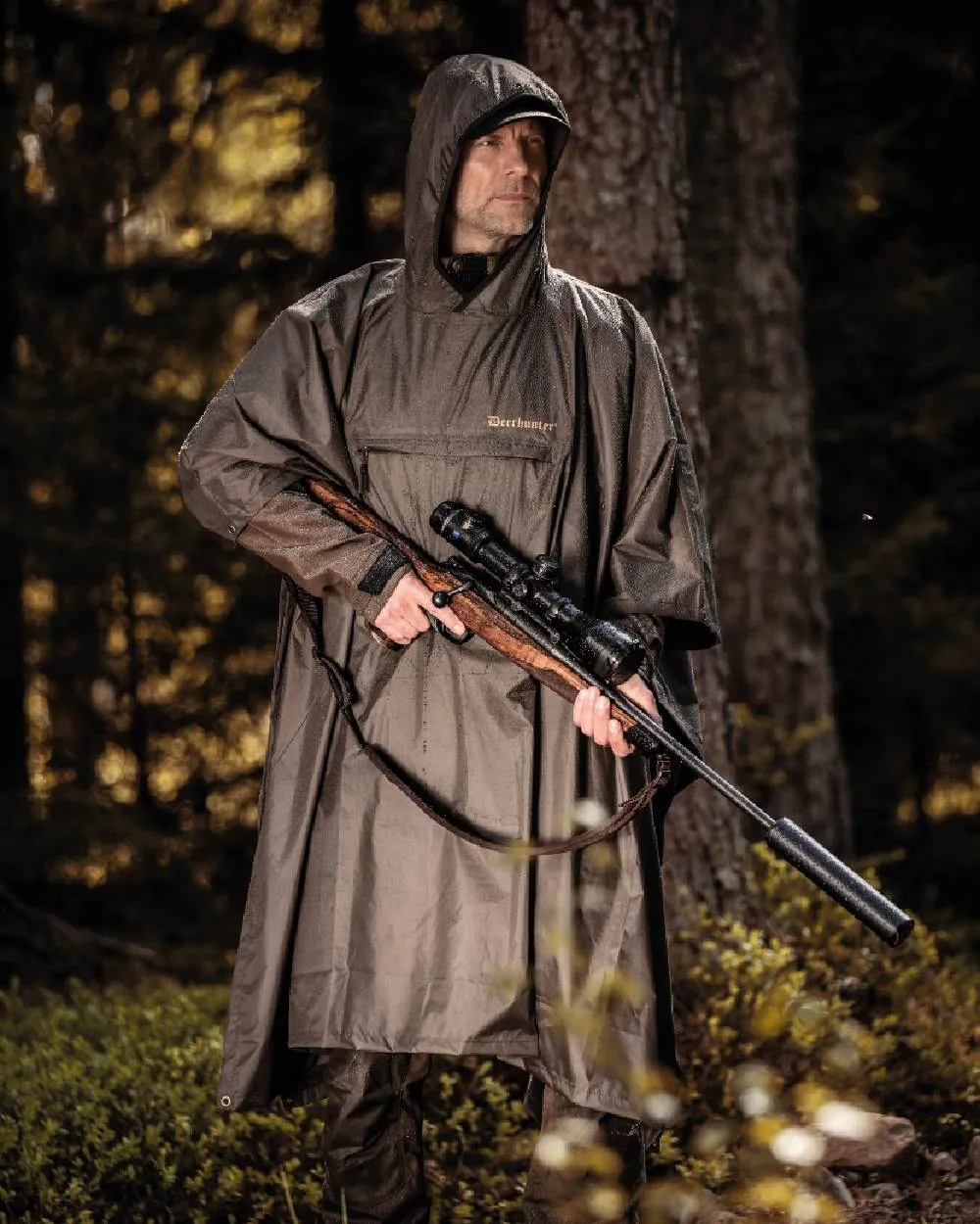 Deerhunter Survivor Rain Poncho Waterproof Windbreaker Men