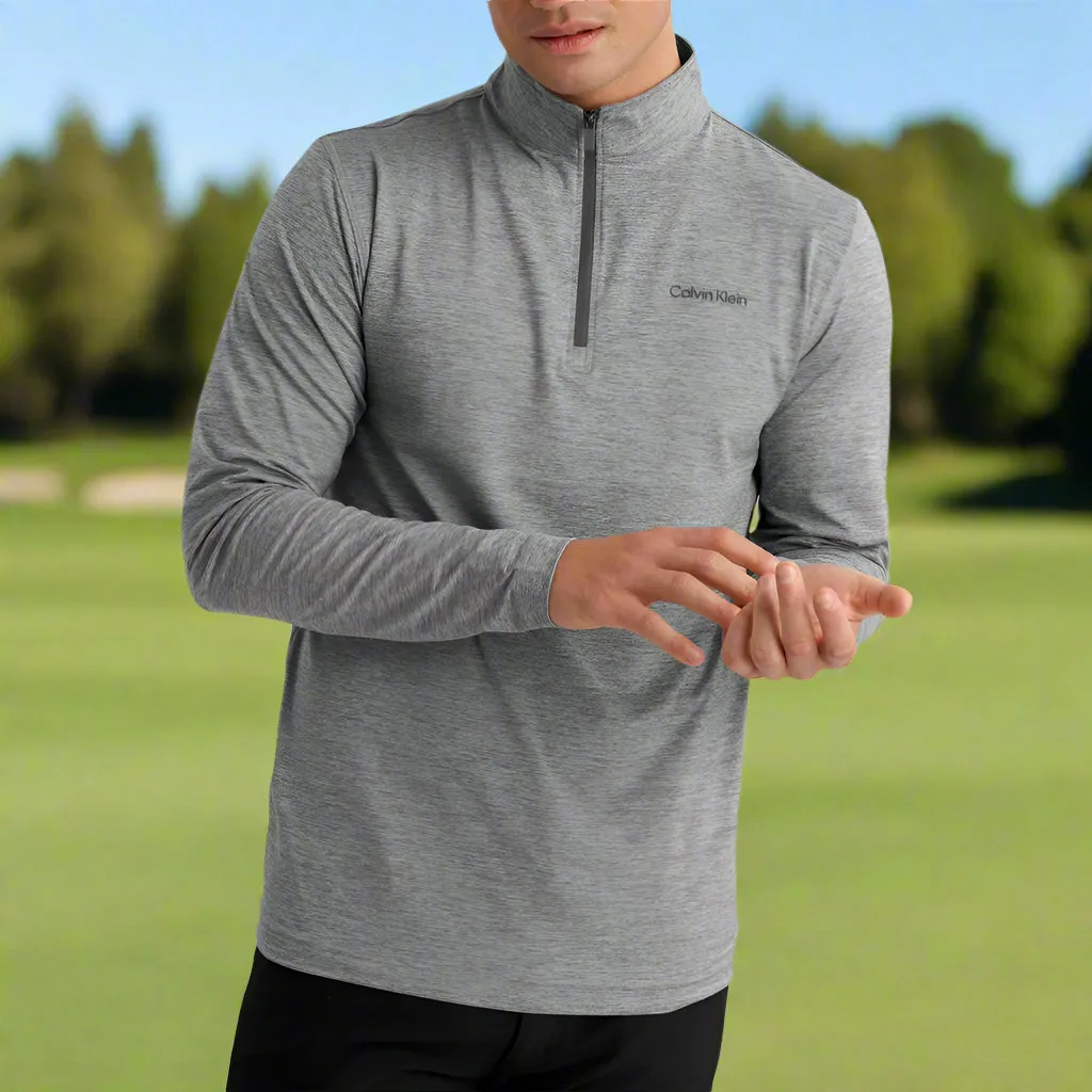 Calvin Klein Newport 1/2 Pullover - Silver Marl Built to Move You