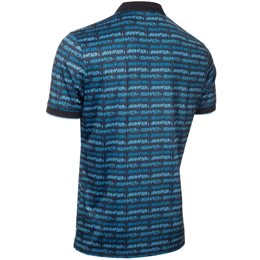 Unleash Your Power Calvin Klein Signature Polo Shirt - Navy/Boy Blue