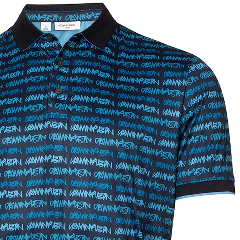 Mother's Day Sale Calvin Klein Signature Polo Shirt - Navy/Boy Blue