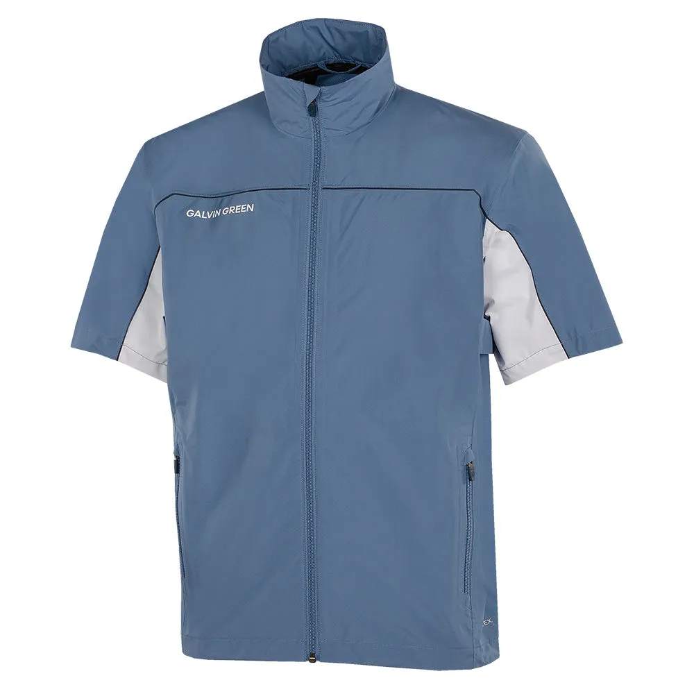 Christmas Day Sale Push Beyond Limits Galvin Green Air Waterproof Jacket - Moonlight Blue/White