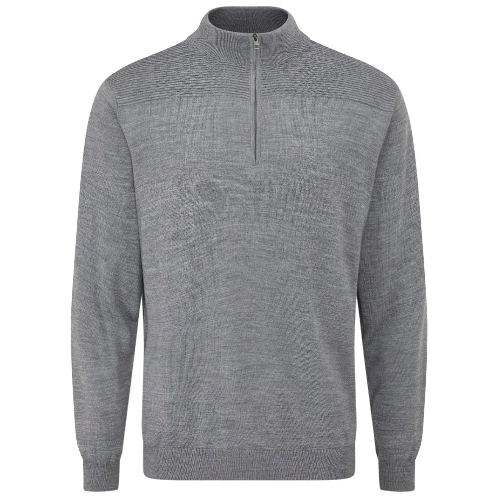 Stay in Motion Ping Dorset 1/4 Zip Pullover - French Grey Marl