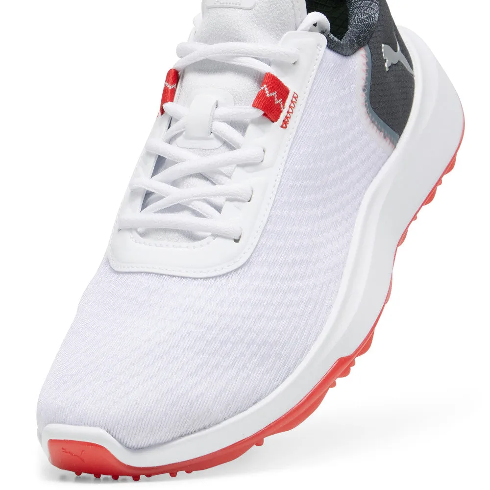 Puma Fusion Crush Sport Spikeless Waterproof Shoes - White/Dark Coal Footwear for the Fearless