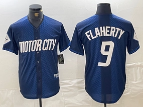 Detroit Tigers #9 Jack Flaherty 2024 Navy City Connect Cool Base Limited Stitched Jersey Baseball Jerseys
