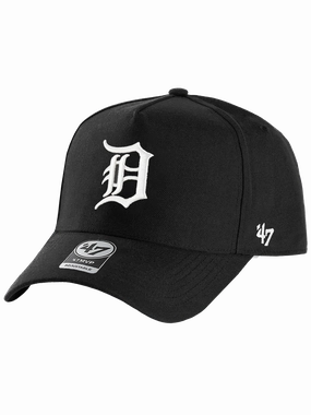 Detroit Tigers '47 MLB Monochrome MVP DT Snapback Hat - Black