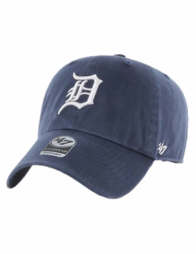 Detroit Tigers '47 MLB Team Clean Up Strapback Hat - Navy