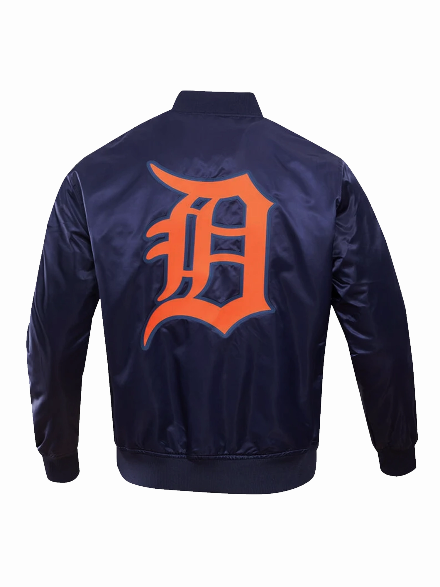 Detroit Tigers Pro Standard MLB Team Classic Satin Button Jacket - Navy