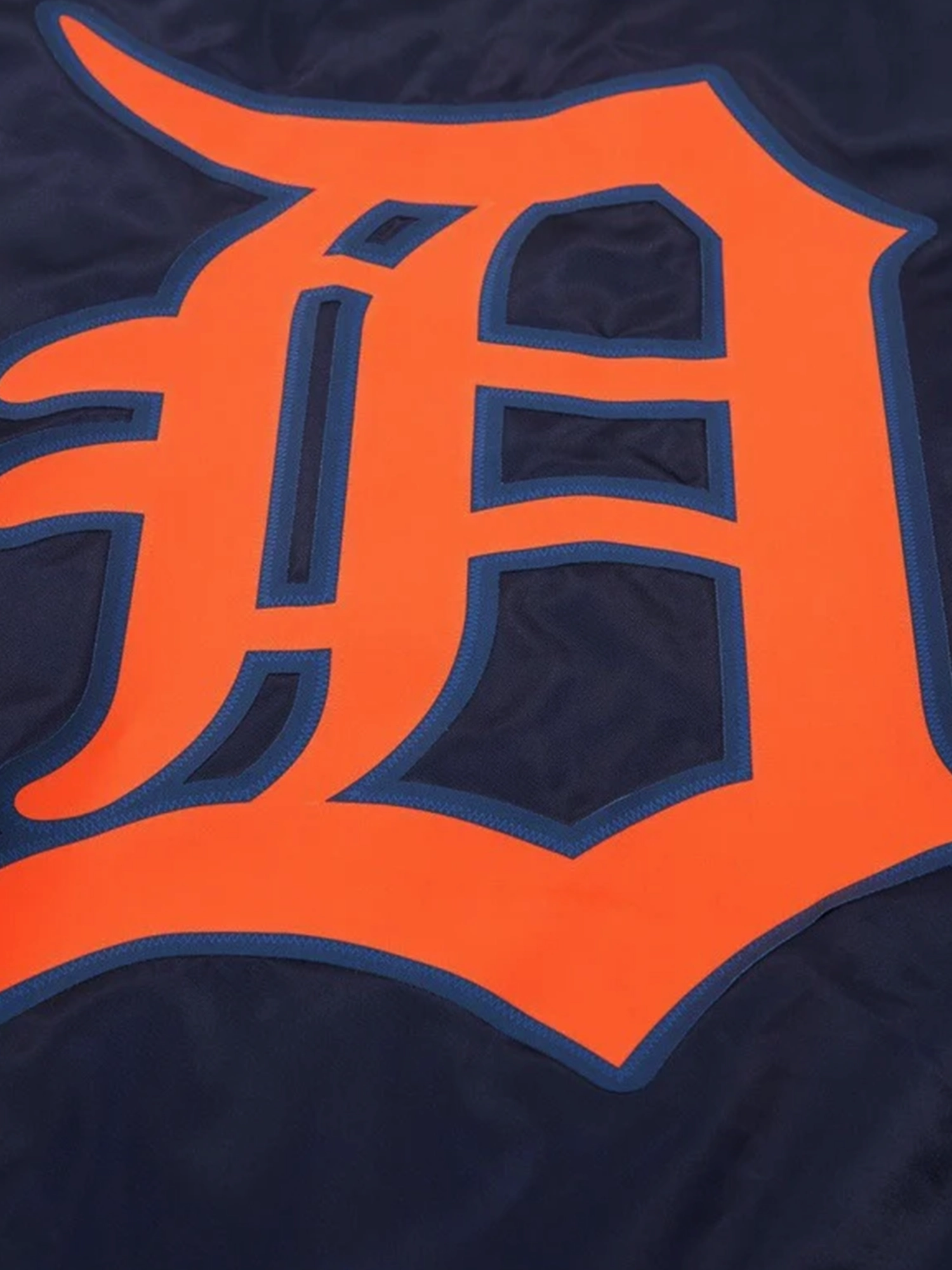 Detroit Tigers Pro Standard MLB Team Classic Satin Button Jacket - Navy