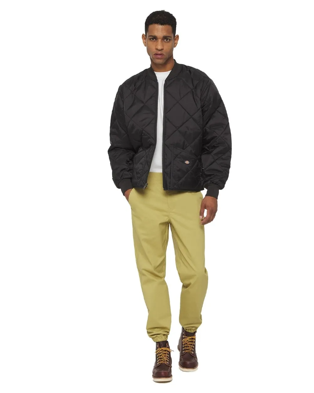 Dickies Mens Diamond Quilted Nylon Jacket Men's Jackets and Coats