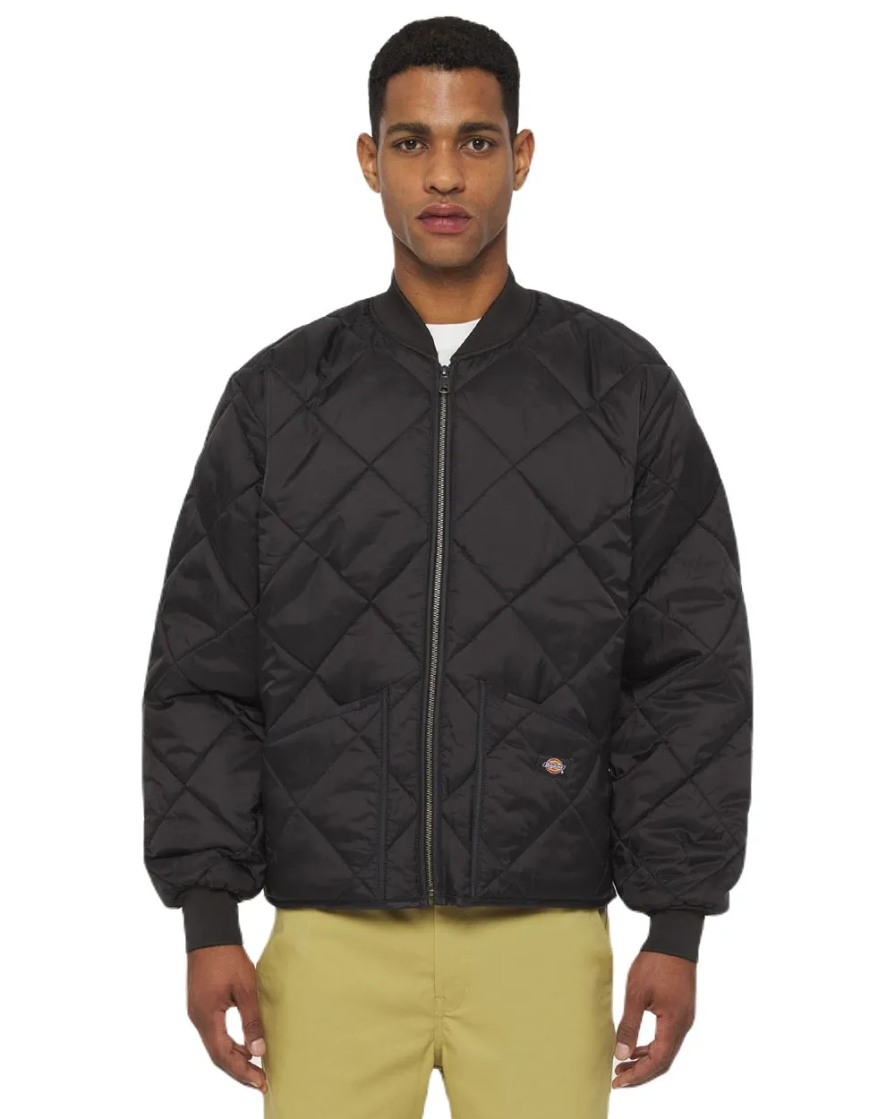 Dickies Mens Diamond Quilted Nylon Jacket Men's Jackets and Coats