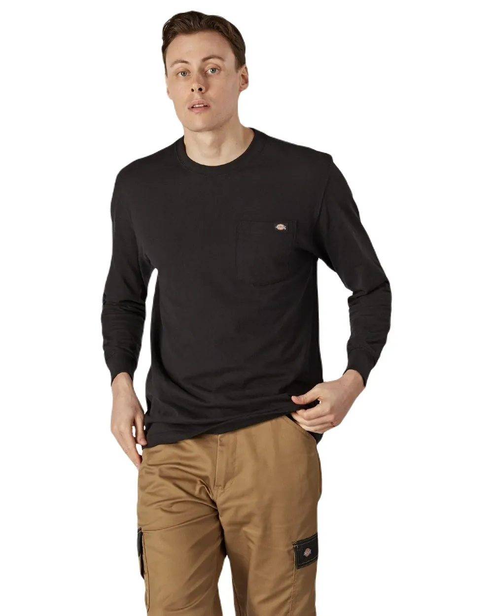Dickies Mens Long Sleeve Pocket T-Shirt Warm Sweatshirts for Men