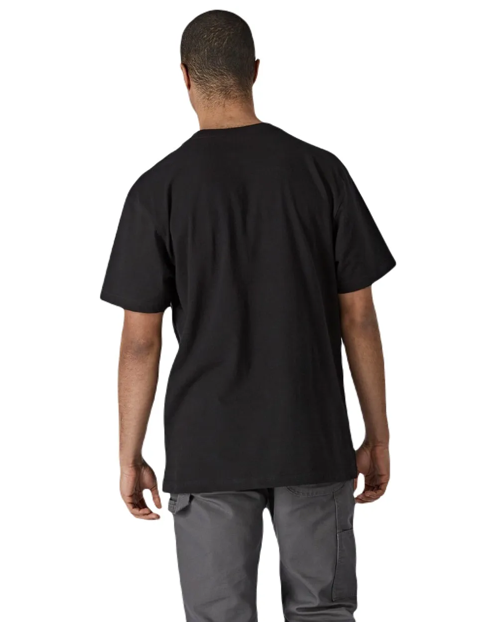 Dickies Mens Short Sleeve Pocket Cotton T-Shirt Workwear Button Shirts