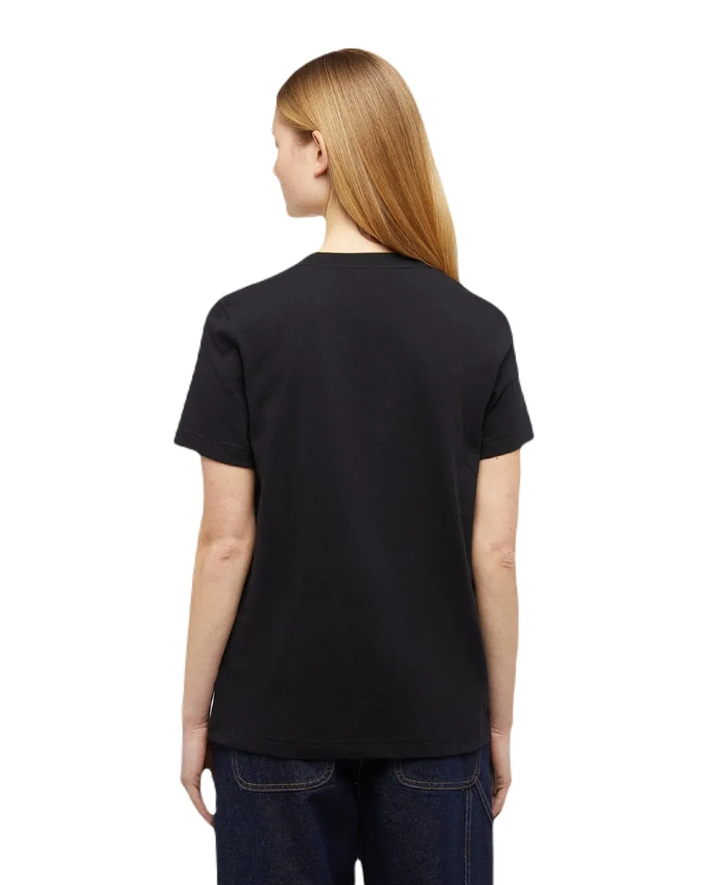 Dickies Womens Tricolour Logo T-Shirt Cotton Farming Shirts