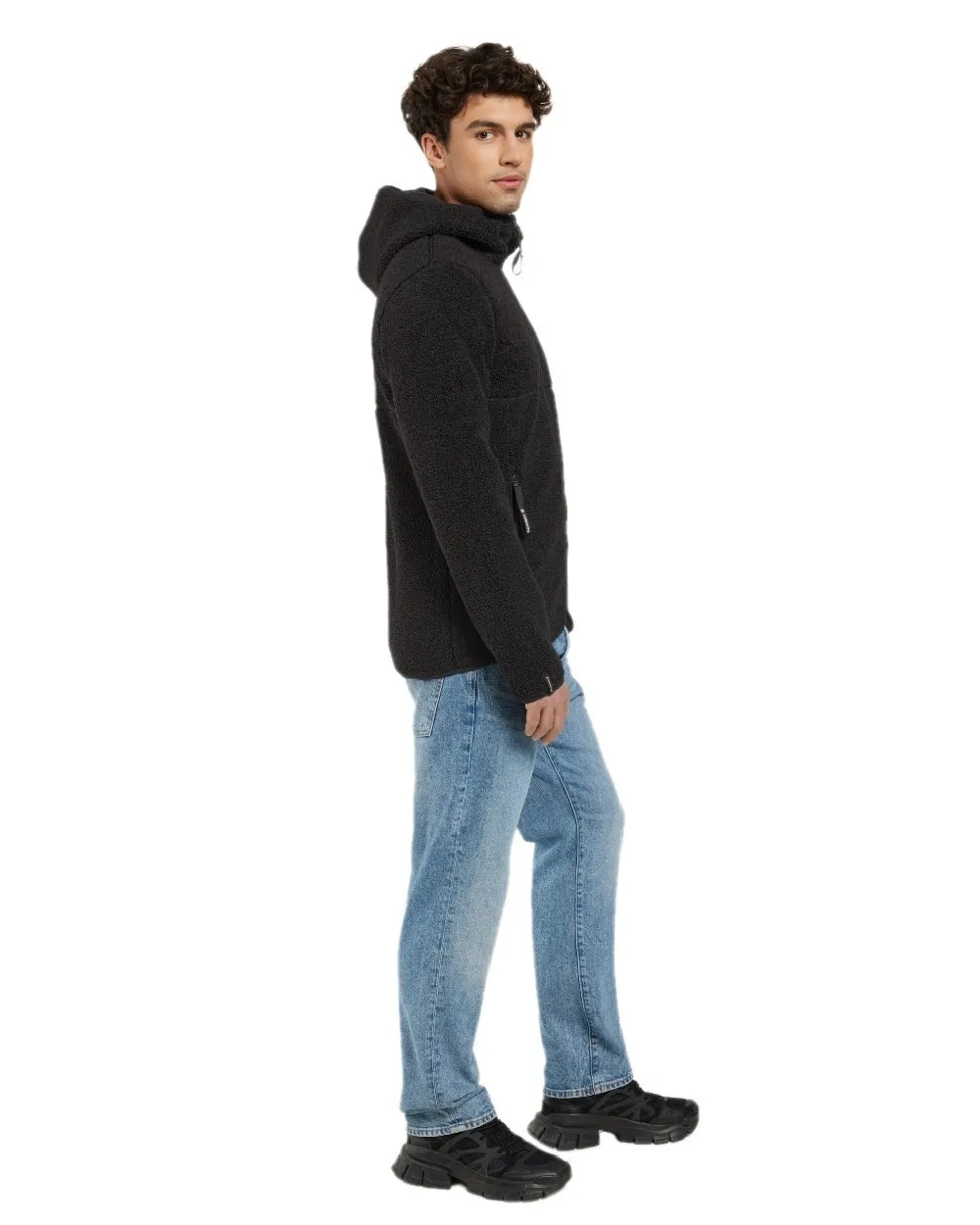 Didriksons Mens Bror Full Zip Fleece Jacket 3 Hooded Sweatshirts Men